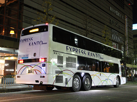 関東バス「東京ミッドナイトエクスプレス京都号」･150　リア